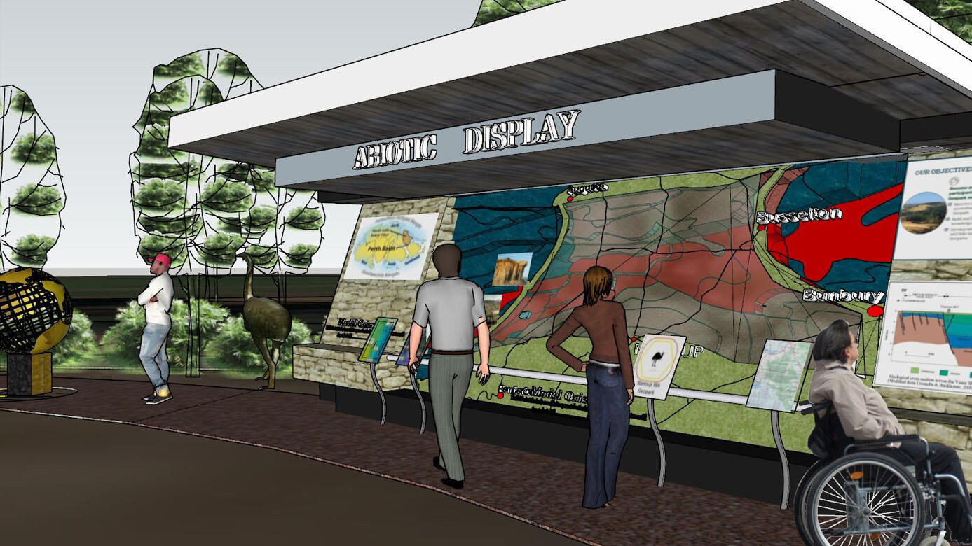 3-D model in proposed Geopark Static Display
